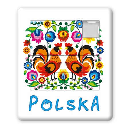 Układanka Koguty Brązowe