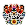 Magnes Koguty Łowickie Polska, brązowy