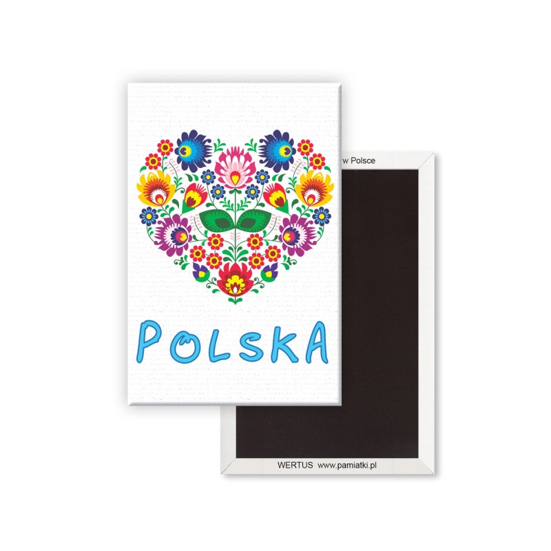 Magnes Folklor Łowicki Serce 2 PL