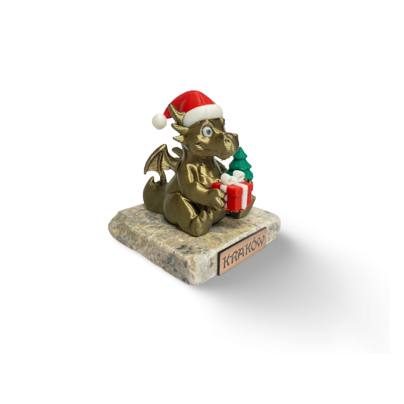 Figurka Boże Narodzenie  Smok Mikołaj na Kamieniu