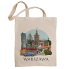Torba eko Warszawa Zabytki Kolaż