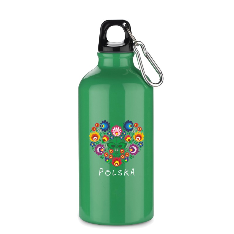 Butelka Aluminiowa Serce Polska,: