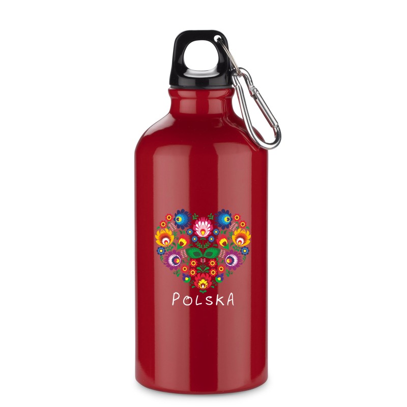 Butelka Aluminiowa Serce Polska,: