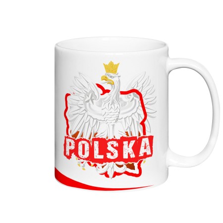 Kubek Biały Polska Orzeł 