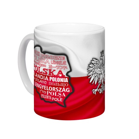 Kubek Polska Flaga 2 Mapy