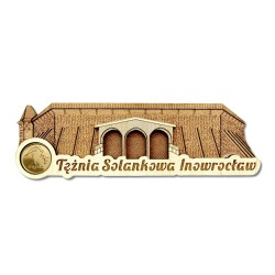 Magnes drewniany Inowrocław Tężnia Solankowa Wejście 