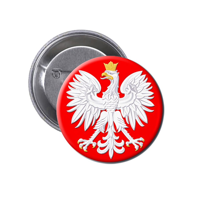 Przypinka na Agrafce Polska Godło