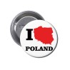Przypinka na Agrafce I LOVE POLAND
