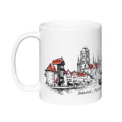 Kubek Gdańsk Panorama Szkic