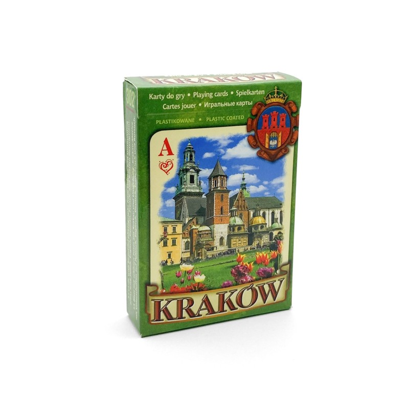Pamiątkowe Karty do Gry Kraków Zielone