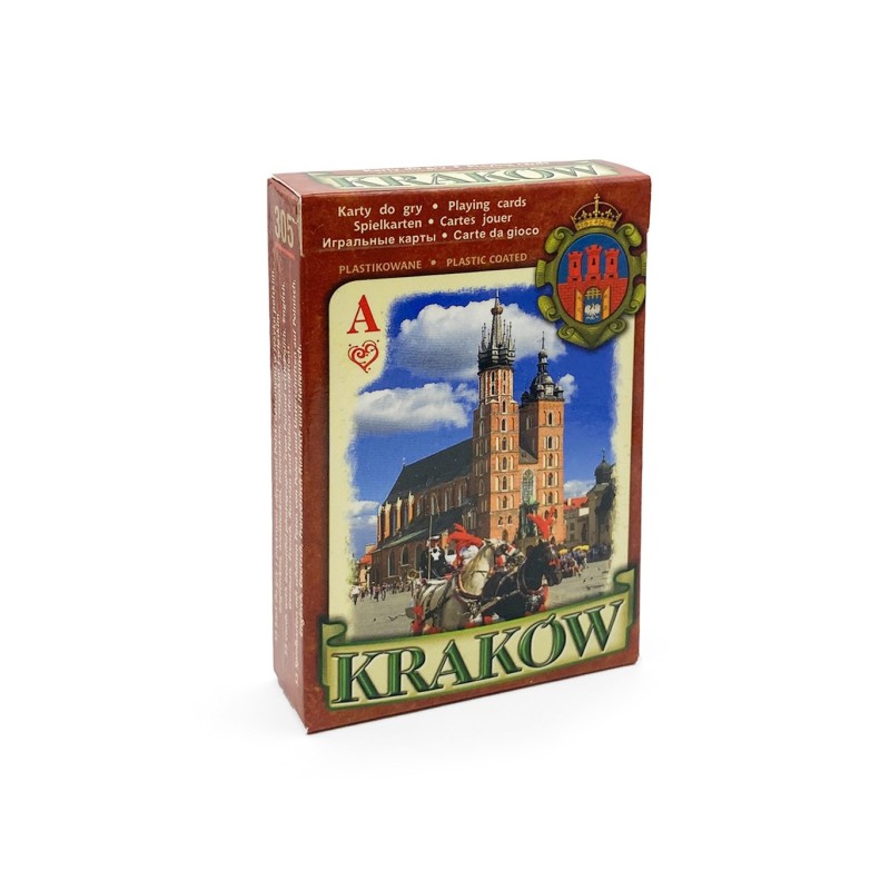 Pamiątkowe Karty do Gry Kraków Brązowe