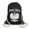 Plecak Worek Orzeł Polska, czarny