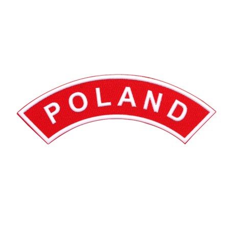 Emblemat - Naszywka Napis - POLAND