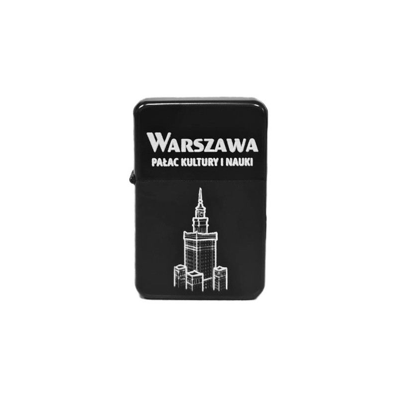 Zapalniczka Benzynowa Warszawa PKiN,: czarny