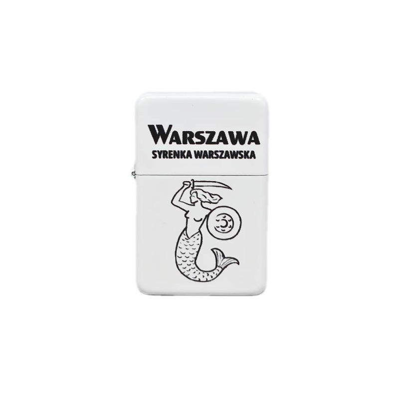 Zapalniczka Benzynowa Warszawa Syrenka,: biały