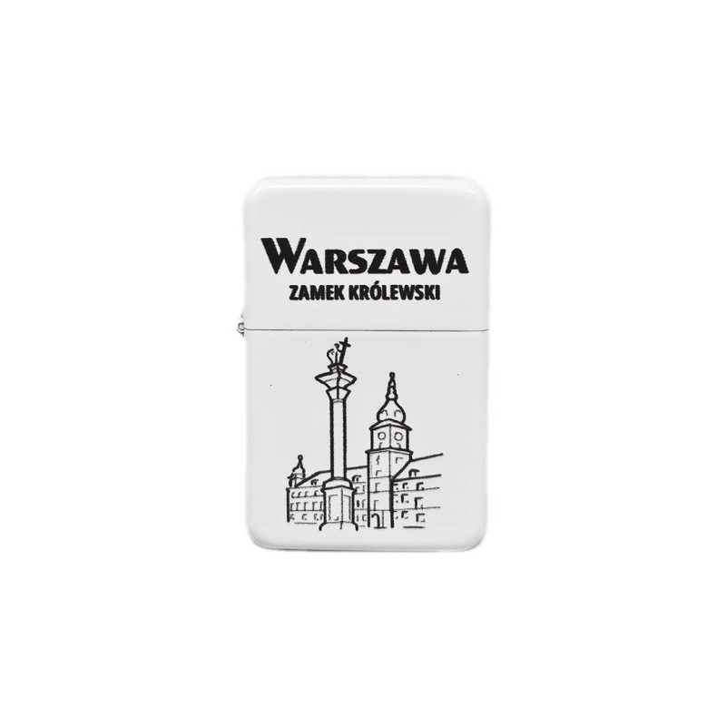 Zapalniczka Benzynowa Warszawa Zamek Królewski,: biała