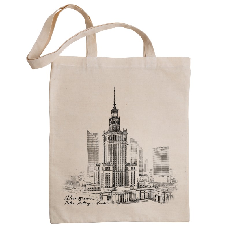 Torba eko Warszawa Rycina Pałac Kultury i Nauki, natural