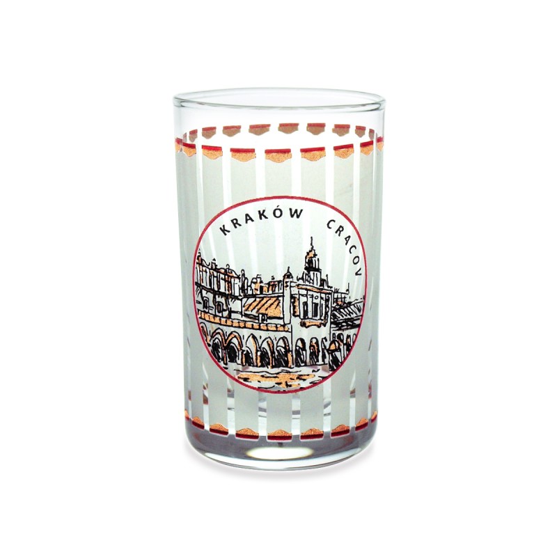 Kieliszek Szklany Kraków Sukiennice - paski