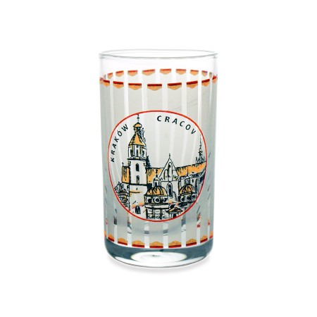 Kieliszek Szklany Kraków Wawel - paski