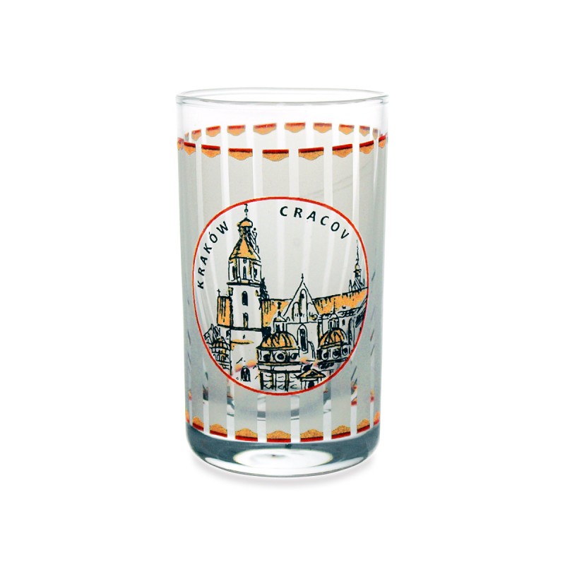 Kieliszek Szklany Kraków Wawel - paski