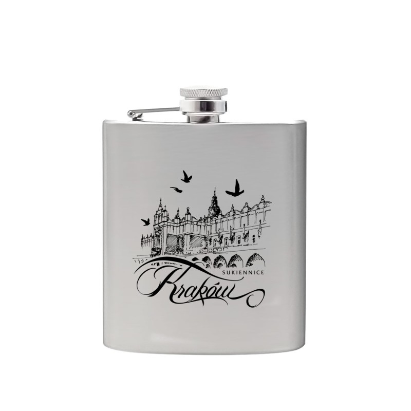 Piersiówka Metalowa Kraków Sukiennice 180 ml