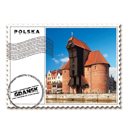 Magnes Znaczek Gdańsk Żuraw