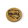 Magnes Drewniany Otwieracz Polska Mapa